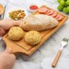 Wooden Rectangle Pizza Bat Multipurpose Food Serving Platter Bat Mezze Platter Board (Size: Big) - Image 8