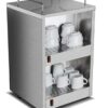 140W Electric Cup Cutlery Warmer Heavy Duty Machine with 2 Cabinets - Image 4