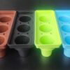 ABS Fibre Based 3 Grids Cylindrical Cup Holder (Colour: Blue) - Image 5