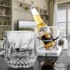 Poly Carbonate Transparent ICE Wine Bucket with Design & Handle - Image 9