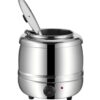 400W Electric 10L Heavy Duty Stainless Steel Commercial Soup Pot Turin Liquid Warmer Hot Pot Heater (Colour: Silver) - Image 9