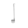 125ml Cylindrical Shaped Stainless Steel Flat Bottom Oil/Milk Ladle with Firm Gripped Handle (Capacity: 125ml)