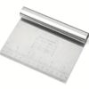 15cm Wide Dough Scraper Cutter Stainless Steel with Markings