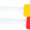 Pack of 2 Silicone Spatula (Size: 25cm Long and 5cm Wide) Multicolour with Flexible Acrylic Handle for Mixing, Flipping and Scrapping - Image 3