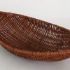 Boat 33x18.5cm Polyrattan Flower Fruit Vegetable Bread Platter Basket with Metal Wire - Walnut Brown Colour (Big Size: 33x18.5x8.5cm) - Image 8