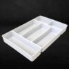 Plastic Cutlery Holder Rack with 6 Compartments (Size: 50x33x6cm)