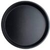 Non Stick Teflon Coated Round Pizza Baking Pan Plates for Ideal Heavy Duty Use (Diameter: 28cm Wide)