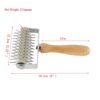 Wooden Handle Pizza Dough Docker with Sturdy Incisive Sharp Stainless Steel Spikes Dough Rolling Docker Cutter Pastry, Cookie, Bread, Pizza, Pie Hole Roller Wheel - Image 2