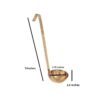 Gold Soup Ladle With Hangable Mirror Finish for Multi Purpose Use, Food Grade (Capacity: 120ml, Weight: 4oz) - Image 2