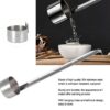 125ml Cylindrical Shaped Stainless Steel Flat Bottom Oil/Milk Ladle with Firm Gripped Handle (Capacity: 125ml) - Image 8