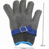 XL Free Size Metal Wired Cut Resistant Protective Chef Gloves with Adjustable Buckle and Inner Soft Gloves for Comfort - Image 6