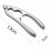 Aluminum Chrome Kitchen Nut Cracker, Aluminum Silver Chrome Multi-Function Nut Cracker Sheller Walnut Plier (Size: 13cm Tall) - Image 2