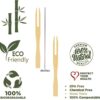 4 Inches Long Disposable Wooden Fruit Fork Sticks (Quantity: Pack of 100 Pcs) - Image 2