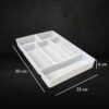 Plastic Cutlery Holder Rack with 6 Compartments (Size: 50x33x6cm) - Image 3