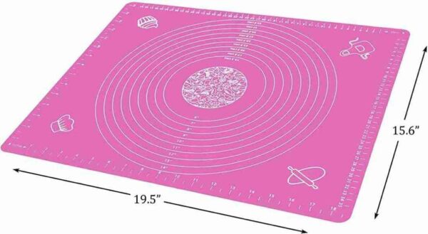 2pcs/pack Silipad Silicone Baking Mat - Washable and Reusable (Size: 50x40cm, Quantity: 2pcs/pack, Colour: Multicolour) - Image 2