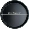 Non Stick Teflon Coated Round Pizza Baking Pan Plates for Ideal Heavy Duty Use (Diameter: 20cm Wide)