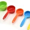 Set of 5pcs ABS Plastic Cups with Firm Gripped Handle for Measuring And Proportioning Food Ingredients, Available in Multicolour (Cup Capacities: 30/60/90/120/240ml Approx) - Image 3