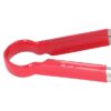 12 Inches Utility Tongs Stainless Steel Food Grade with Red Vinyl Coated Handle Kitchen Tongs for Barbecue Grilling Cooking Roasting Serving Buffet, Salad, Ice Use - Image 3