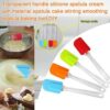 Pack of 2 Silicone Spatula (Size: 25cm Long and 5cm Wide) Multicolour with Flexible Acrylic Handle for Mixing, Flipping and Scrapping - Image 5