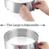 SS Cake Slicing Dessert Layering Ring (Size: Adjustable 24cm to 30cm Wide) - Image 3