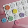 15 Cavity Silicone Based White Spiral Disk Mould for Cakes, Chocolates, Candies, Ice Cubes, Jellos, Soaps, Lotion Bars, Mousse for Baking, Freezing and Setting (Size: 28x18cm) - Image 5