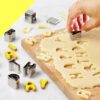 36pcs SS Cookie Cutter Set - Biscuit Dough Cutter, Fondant Mould Dough Presser for Baking, Shaping, Pastry Making – Food Grade Hygienic (Quantity: 36pcs – A to Z and 0 to 9) - Image 3