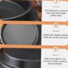 28cm Wide Round Pizza Baking Pan - Non Stick and Teflon Coated (Size: 28cm Wide) - Image 4
