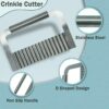 D-Shaped Crinkle Cutter in Card Packing Stainless Steel (Size: 8.5cm Wide) - Image 5