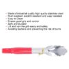 12 Inches Utility Tongs Stainless Steel Food Grade with Red Vinyl Coated Handle Kitchen Tongs for Barbecue Grilling Cooking Roasting Serving Buffet, Salad, Ice Use - Image 5