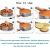 SS Cake Slicing Dessert Layering Ring (Size: Adjustable 24cm to 30cm Wide) - Image 4