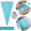Silicone Piping Bag 30cm Long 3pcs/pack - Food Grade Hygienic (Size: 30x17.5cm) - Image 5