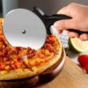 Sharp Disc Based Pizza Cutter - Black Handle Dishwasher Friendly Stainless Steel Cutter (Disc Diameter: 4 Inches & Cutter Handle Length: 6 Inches Long) - Image 4