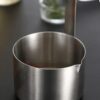 125ml Cylindrical Shaped Stainless Steel Flat Bottom Oil/Milk Ladle with Firm Gripped Handle (Capacity: 125ml) - Image 4