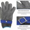 XL Free Size Metal Wired Cut Resistant Protective Chef Gloves with Adjustable Buckle and Inner Soft Gloves for Comfort - Image 9