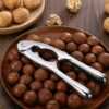 Aluminum Chrome Kitchen Nut Cracker, Aluminum Silver Chrome Multi-Function Nut Cracker Sheller Walnut Plier (Size: 13cm Tall) - Image 5