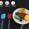 Pack of 2 Silicone Spatula (Size: 25cm Long and 5cm Wide) Multicolour with Flexible Acrylic Handle for Mixing, Flipping and Scrapping - Image 7