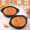 8.5 Inches Wide Round Baking Pan - Non Stick Teflon Coated with Handle Provision (Size: 8.5 Inches Wide) - Image 5