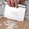 15cm Wide Dough Scraper Cutter Stainless Steel with Markings - Image 5