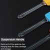 Pack of 2 Silicone Spatula (Size: 25cm Long and 5cm Wide) Multicolour with Flexible Acrylic Handle for Mixing, Flipping and Scrapping - Image 8