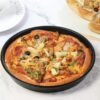 20cm Wide Round Pizza Baking Pan - Non Stick and Teflon Coated (Size: 20cm Wide) - Image 4