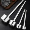 125ml Cylindrical Shaped Stainless Steel Flat Bottom Oil/Milk Ladle with Firm Gripped Handle (Capacity: 125ml) - Image 7