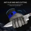 XL Free Size Metal Wired Cut Resistant Protective Chef Gloves with Adjustable Buckle and Inner Soft Gloves for Comfort - Image 4