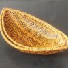 Boat 33x18.5cm Polyrattan Flower Fruit Vegetable Bread Platter Basket with Metal Wire - Walnut Brown Colour (Big Size: 33x18.5x8.5cm) - Image 6
