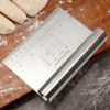 15cm Wide Dough Scraper Cutter Stainless Steel with Markings - Image 8