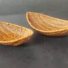 Boat 33x18.5cm Polyrattan Flower Fruit Vegetable Bread Platter Basket with Metal Wire - Walnut Brown Colour (Big Size: 33x18.5x8.5cm) - Image 7
