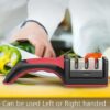 3 Slot Knife Sharpener Stainless Steel, Kitchen Chef Knife Edge Sharpener with Plastic Anti Slip Pad Handle - Image 9