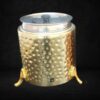 400W Electric 10L Commercial Cheetah Spots Patterned Soup Pot for Ideal Heavy Duty Use (Colour: Gold)