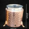 400W Electric 10L Commercial Cheetah Spots Patterned Soup Pot for Ideal Heavy Duty Use (Colour: Rose Gold) - Image 2
