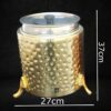 400W Electric 10L Commercial Cheetah Spots Patterned Soup Pot for Ideal Heavy Duty Use (Colour: Gold) - Image 2