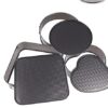 Multi Shaped Teflon Coated Cake Mould Trays Oven Compatible with Spring Form and Detachable Base - Food Grade Hygienic (Quantity: 3Pcs - Heart 22cm, Round 24cm and Square 26cm with Depth 2.75 Inches App.) - Image 4